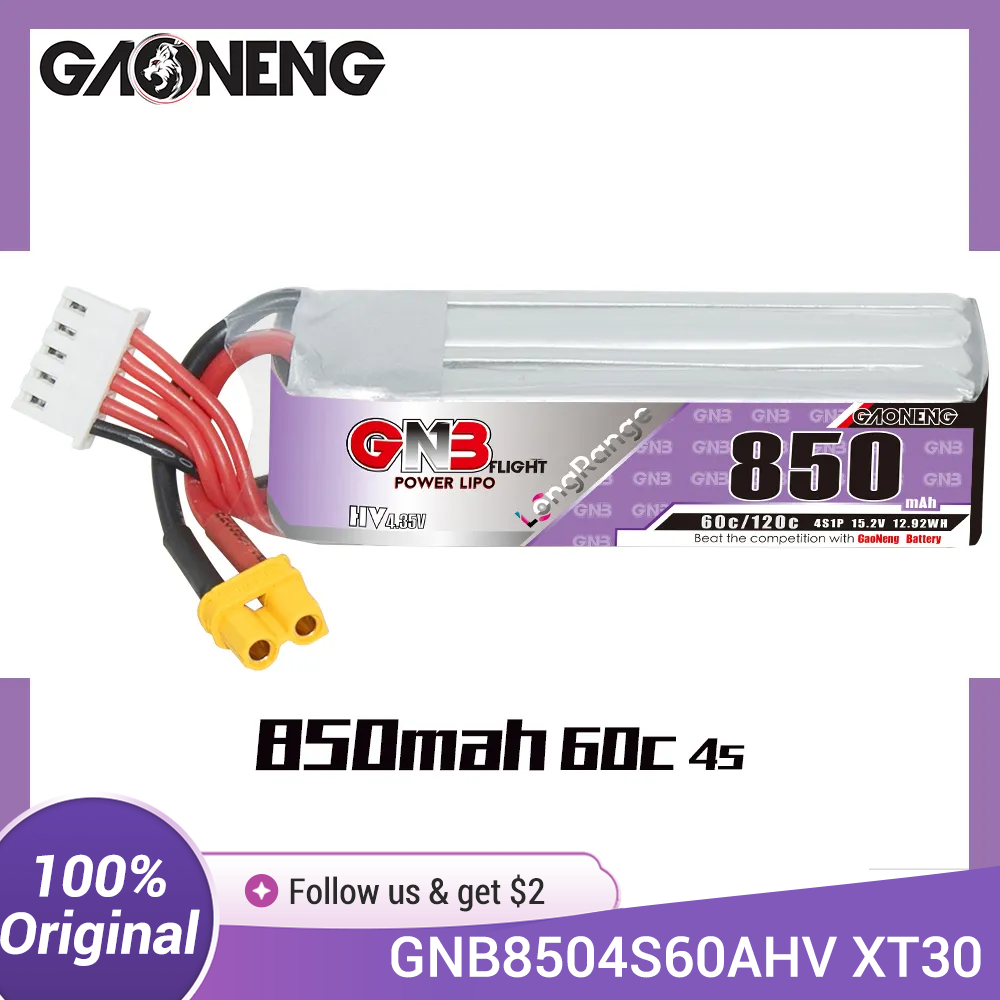GAONENG GNB LiPo Battery 850mA - Drone Battery Li-Ion ulasan dan harga