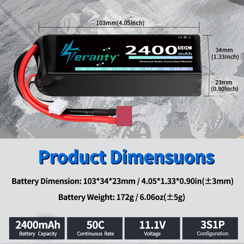 TERANTY 3S 2200/2400/2600mAh L - Drone Battery Lipo ulasan dan harga