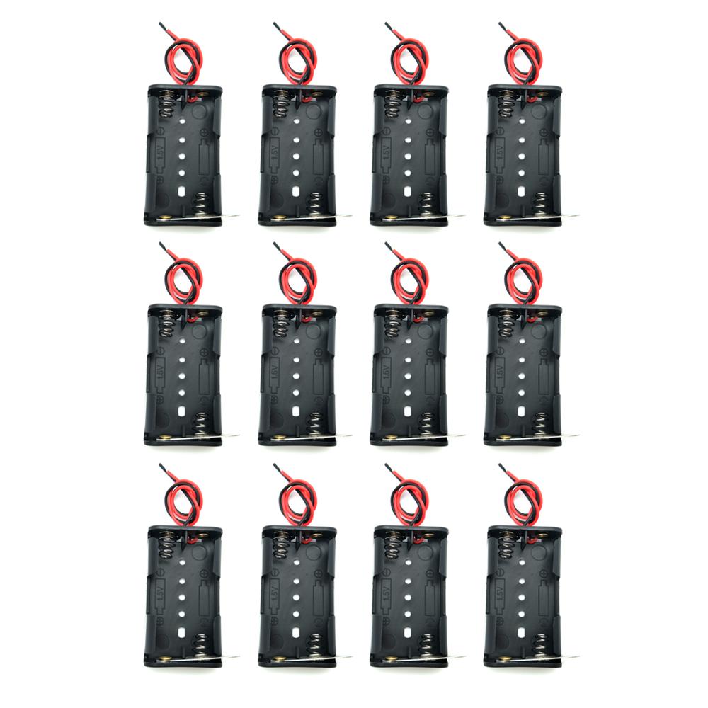 12 Pcs 2 X 1.5V 2 X AA 2xAA 3V - Drone Battery Box ulasan dan harga