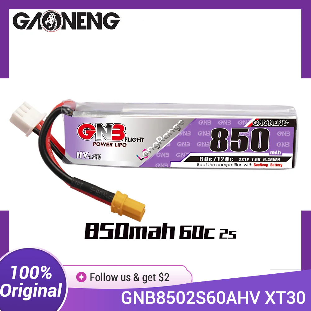 GAONENG GNB LiPo Battery 850mA - Drone Battery Li-Ion ulasan dan harga
